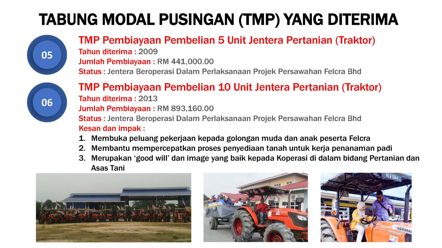DANA/GERAN/TABUNG MODAL PUSINGAN YANG DITERIMA DARI AGENSI | KOPERASI ...