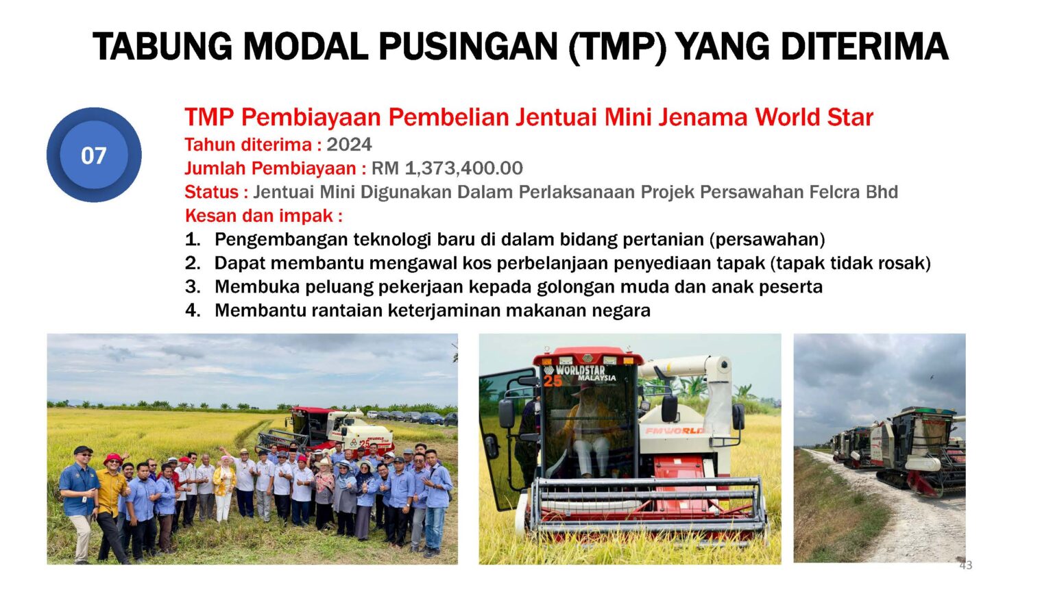 DANA/GERAN/TABUNG MODAL PUSINGAN YANG DITERIMA DARI AGENSI | KOPERASI ...